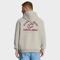 Men's Fanatics Off White Cleveland Cavaliers Crossover Collection Blocked Shot Premium Pullover Hoodie