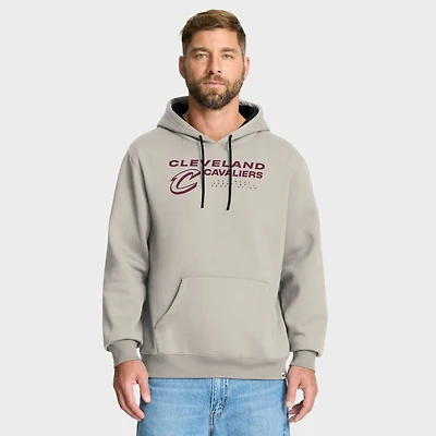 Men's Fanatics Off White Cleveland Cavaliers Crossover Collection Blocked Shot Premium Pullover Hoodie