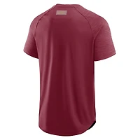 T-shirt d'entraînement de passe entrante pour hommes Fanatics Wine Cleveland Cavaliers