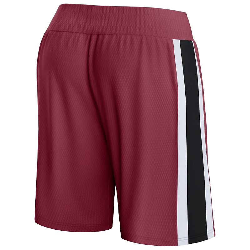 Men's Fanatics Wine Cleveland Cavaliers Referee Iconic Team Mesh Shorts