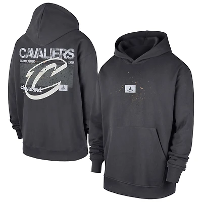 Sweat à capuche Jordan Brand Anthracite Cleveland Cavaliers Statement Jumpman Flight Premiere pour homme