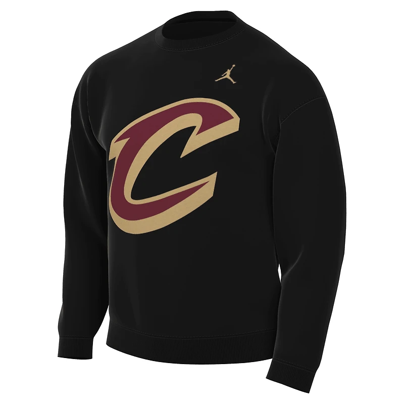 Men's Jordan Brand Black Cleveland Cavaliers Statement Edition Sweatshirt