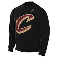 Men's Jordan Brand Black Cleveland Cavaliers Statement Edition Sweatshirt