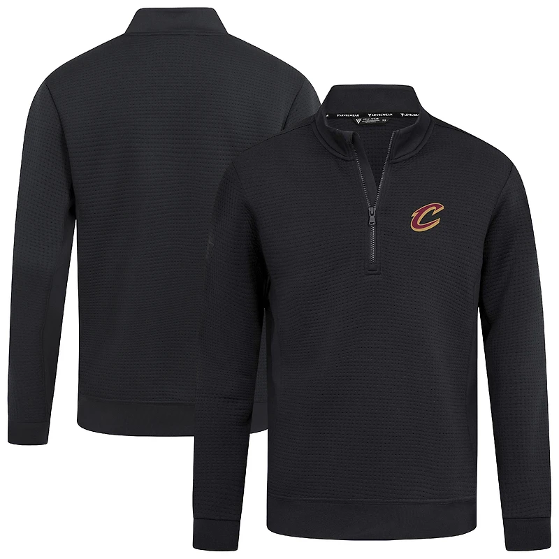 Pull noir à fermeture éclair quart de tour Accolade Cushion Cleveland Cavaliers pour homme Levelwear