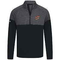 Haut à glissière quart de tour noir rayures classiques des Cleveland Cavaliers pour homme