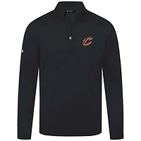 Haut noir à fermeture éclair quart de tour Heron des Cleveland Cavaliers pour homme Levelwear