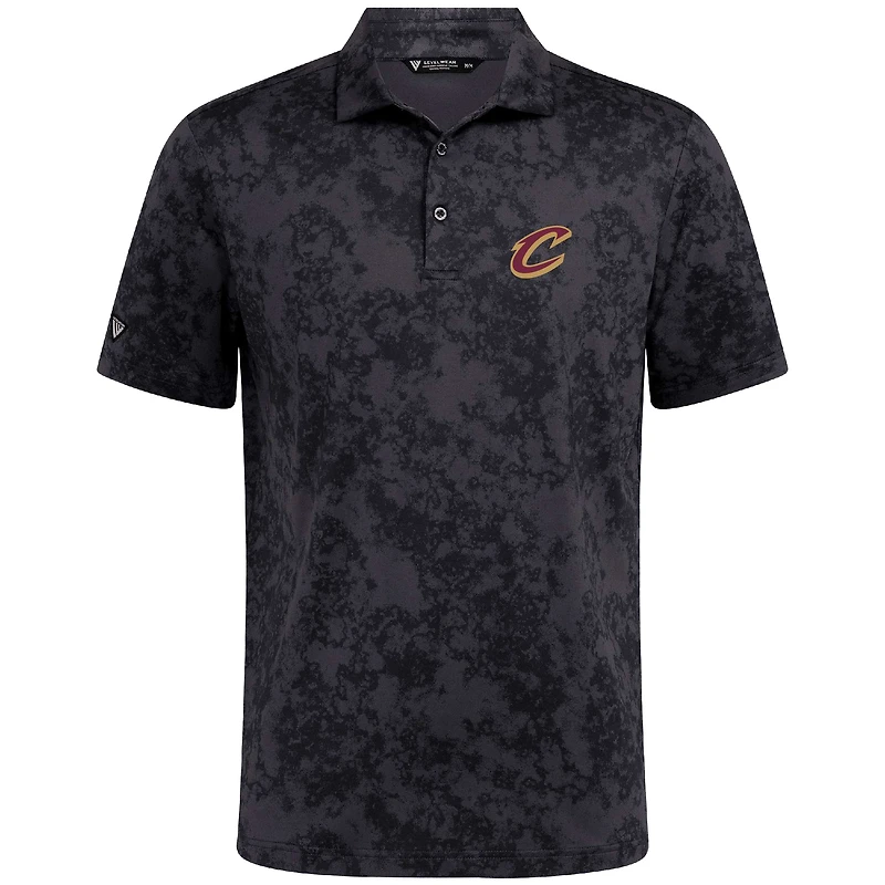 Polo noir Whisper des Cleveland Cavaliers pour homme Levelwear
