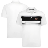 Polo blanc Levelwear Onward pour homme des Cleveland Cavaliers