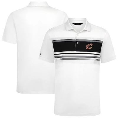 Polo blanc Levelwear Onward pour homme des Cleveland Cavaliers