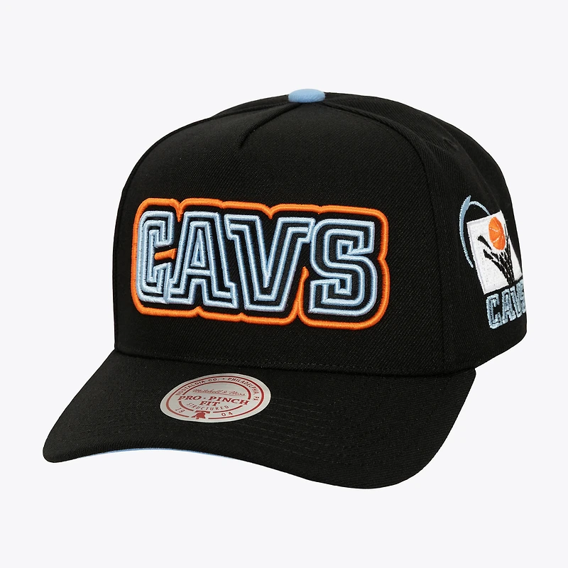 Casquette snapback Mitchell & Ness Class Act Pro noire pour homme, Cleveland Cavaliers