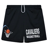 Men's Mitchell & Ness Black Cleveland Cavaliers Hardwood Classics Gameday Mesh Shorts