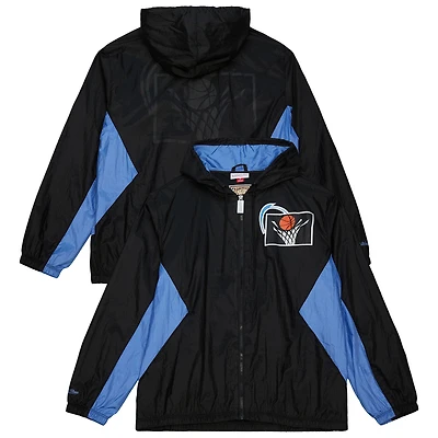 Men's Mitchell & Ness Black Cleveland Cavaliers Playmaker Full-Zip Hooded Windbreaker Jacket