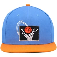 Casquette snapback Mitchell & Ness Hardwood Classics Team Two-Tone 2.0 pour homme, bleue et orange, Cleveland Cavaliers.