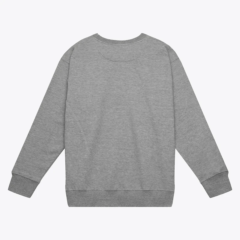Men's Mitchell & Ness Gray Cleveland Cavaliers Hardwood Classics Tri 2.0 Crewneck Sweatshirt