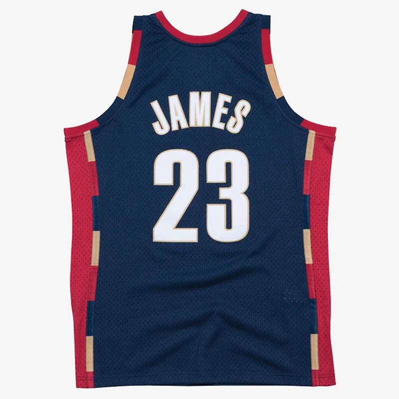 Men's Mitchell & Ness LeBron James Navy Cleveland Cavaliers Hardwood Classics Swingman Jersey