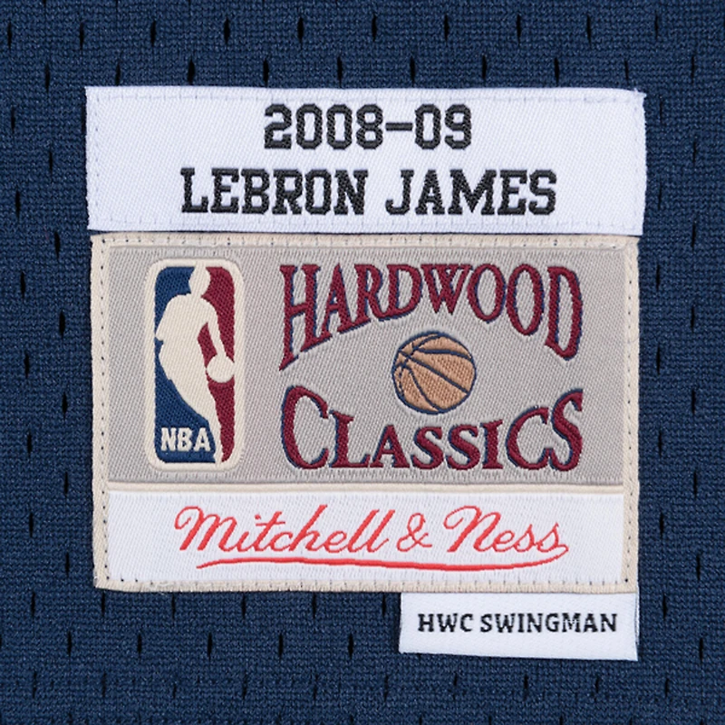 Men's Mitchell & Ness LeBron James Navy Cleveland Cavaliers Hardwood Classics Swingman Jersey