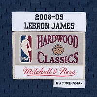 Men's Mitchell & Ness LeBron James Navy Cleveland Cavaliers Hardwood Classics Swingman Jersey