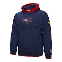 Men's Mitchell & Ness  Navy Cleveland Cavaliers Hardwood Classics Team OG 3.0 Pullover Hoodie