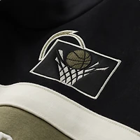 Men's Mitchell & Ness Olive/Black Cleveland Cavaliers Double Clutch Head Coach Hoodie