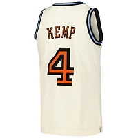 Maillot Swingman Mitchell & Ness Shawn Kemp crème Cleveland Cavaliers Chainstitch pour hommes