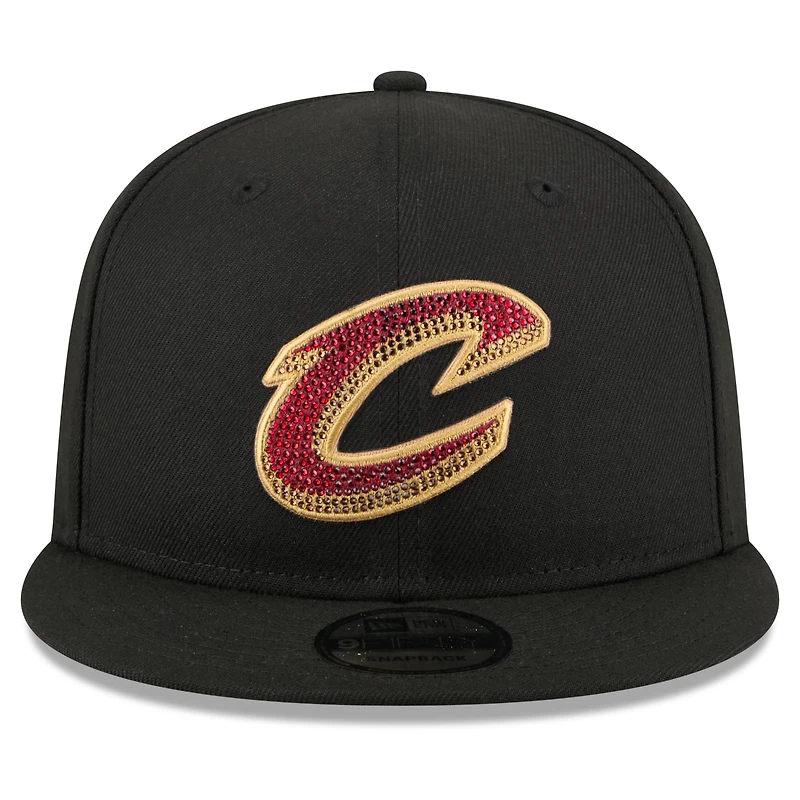 Men's New Era Black Cleveland Cavaliers 2026 NBA Draft Crystal 9FIFTY Snapback Hat
