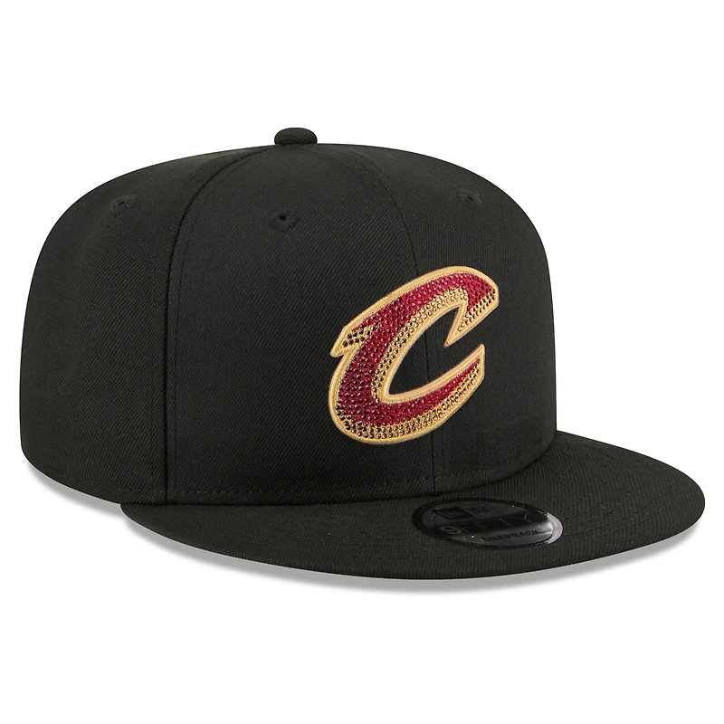 Men's New Era Black Cleveland Cavaliers 2026 NBA Draft Crystal 9FIFTY Snapback Hat