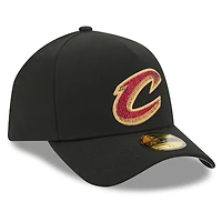 Casquette ajustée New Era 59FORTY noire pour homme, Cleveland Cavaliers, édition spéciale NBA Draft 2026, logo cristal sur scène.