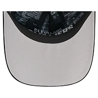 Casquette ajustée New Era 59FORTY noire pour homme, Cleveland Cavaliers, édition spéciale NBA Draft 2026, logo cristal sur scène.