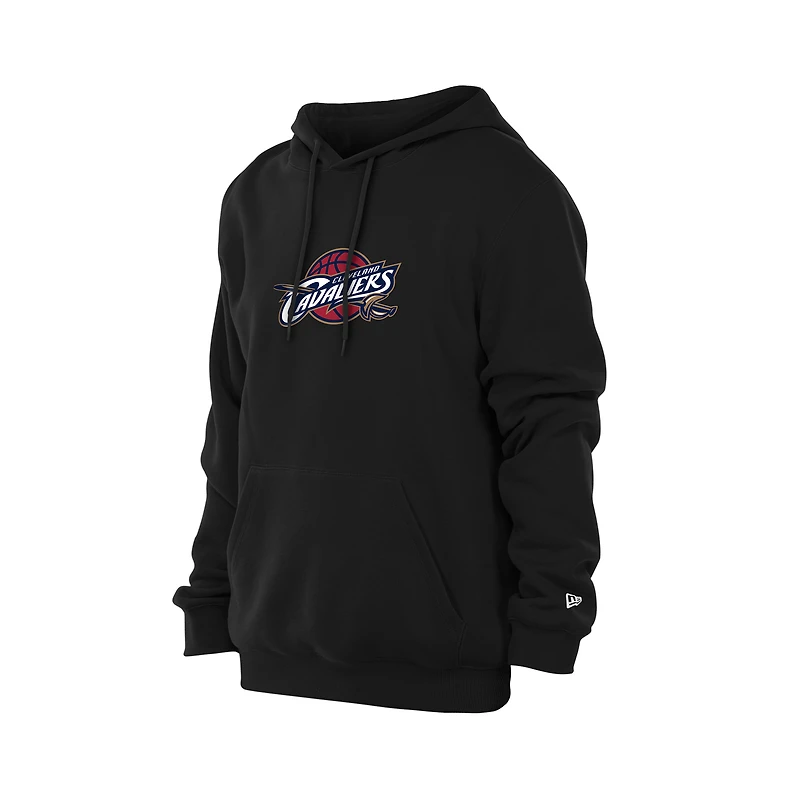Men's New Era  Black Cleveland Cavaliers Front Back Logo Hoodie