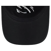 Men's New Era  Black Cleveland Cavaliers Stamp Fabric Applique 9TWENTY Adjustable Hat