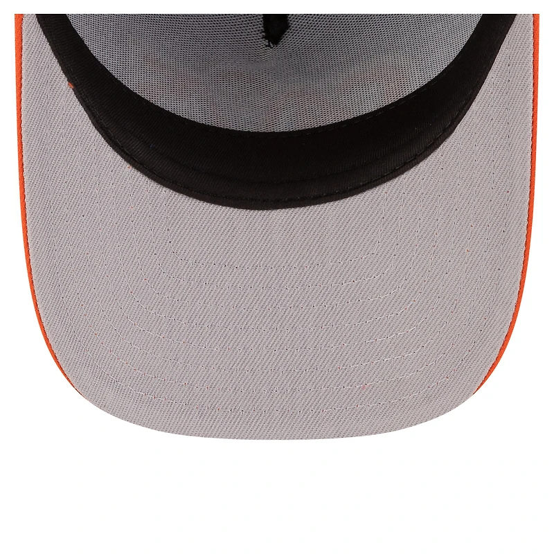 Men's New Era  Blue/Orange Cleveland Cavaliers 80s Throwback A-Frame 9FIFTY Snapback Hat