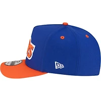 Men's New Era  Blue/Orange Cleveland Cavaliers 80s Throwback A-Frame 9FIFTY Snapback Hat