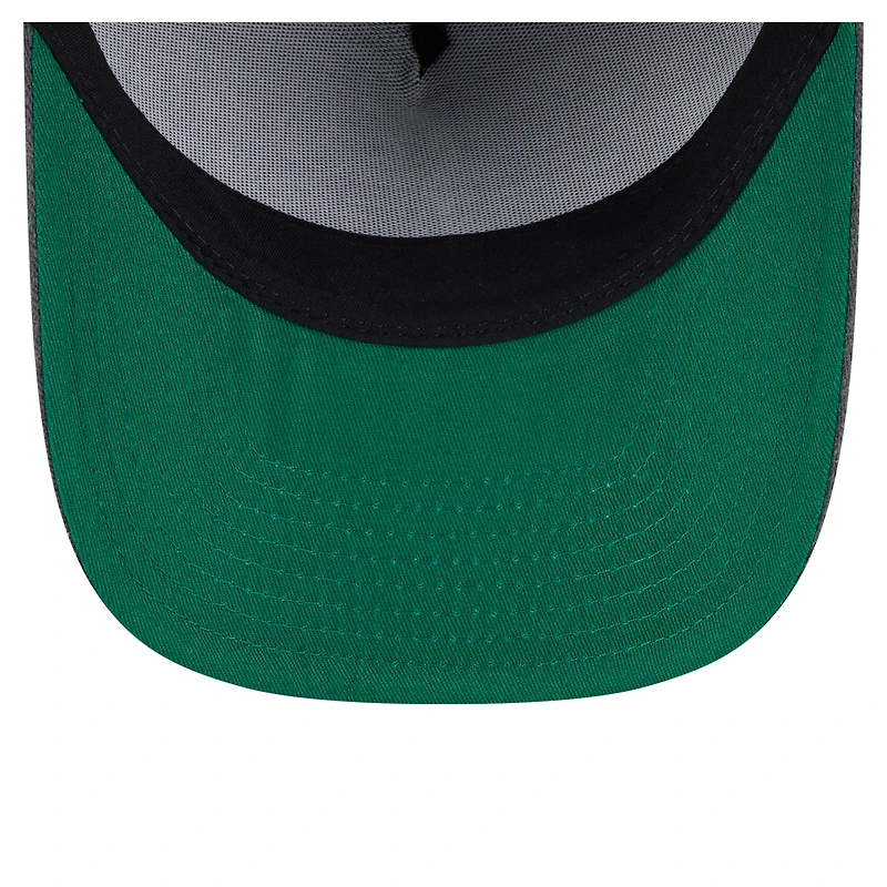 Men's New Era  Charcoal Cleveland Cavaliers Throwback Washed Pre-Curved 9FIFTY Snapback Hat