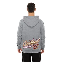 Men's New Era  Heather Gray Cleveland Cavaliers Injection Sport Classics Fleece Hoodie