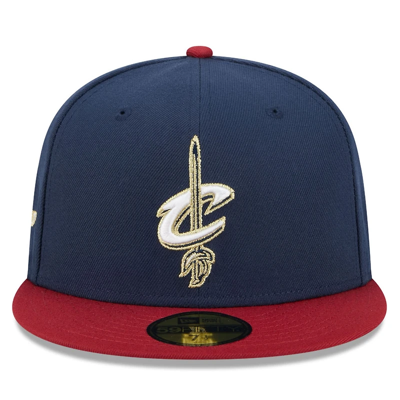 Men's New Era Navy/Red Cleveland Cavaliers 2025/26 Classic Edition Jersey Hook 59FIFTY Fitted Hat