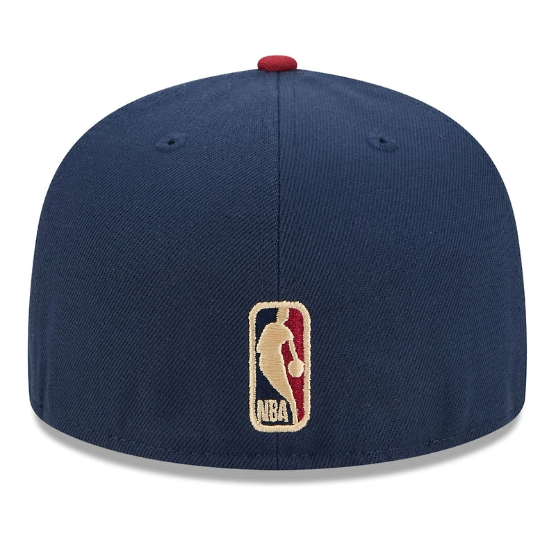 Men's New Era Navy/Red Cleveland Cavaliers 2025/26 Classic Edition Jersey Hook 59FIFTY Fitted Hat