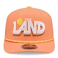 Casquette ajustable New Era Cleveland Cavaliers orange édition City 2025/26 9SEVENTY pour homme