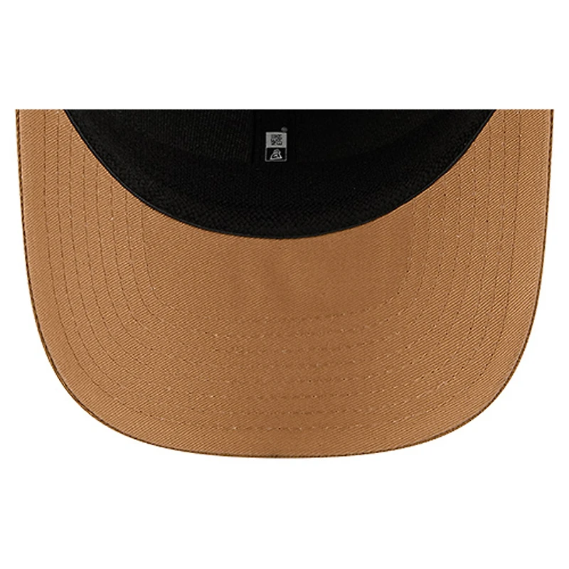 Men's New Era Tan/Light Brown Cleveland Cavaliers Two-Tone 9SEVENTY Adjustable Trucker Hat