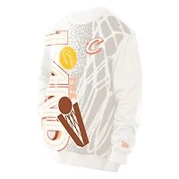 Sweat-shirt New Era beige Cleveland Cavaliers édition City 2025/26 pour homme