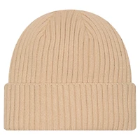 Bonnet à revers en tricot beige Cleveland Cavaliers Color Pack New Era pour homme