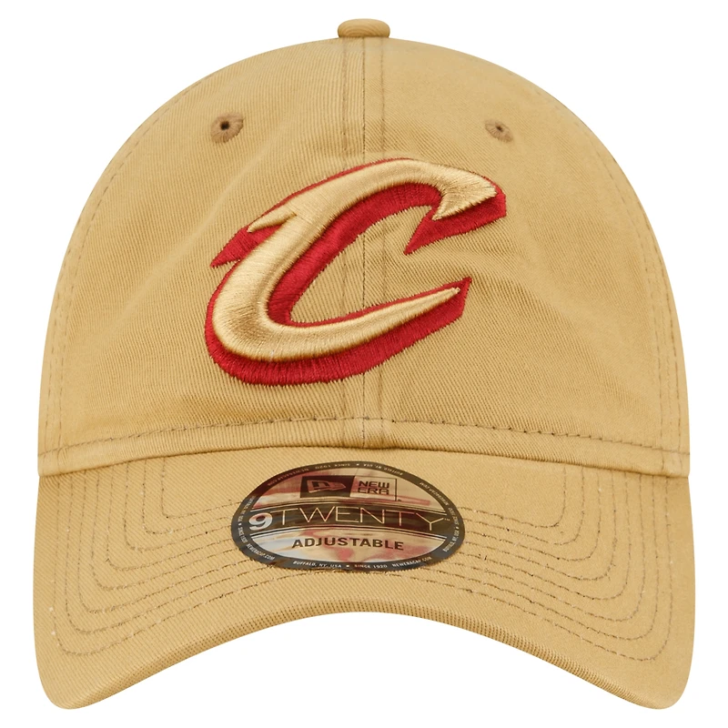 Casquette réglable New Era pour hommes, beige, Cleveland Cavaliers Team 2.0 9TWENTY
