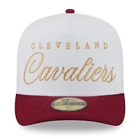 Casquette ajustée New Era 59FIFTY pour homme, blanc/bordeaux, Cleveland Cavaliers, draft NBA 2025