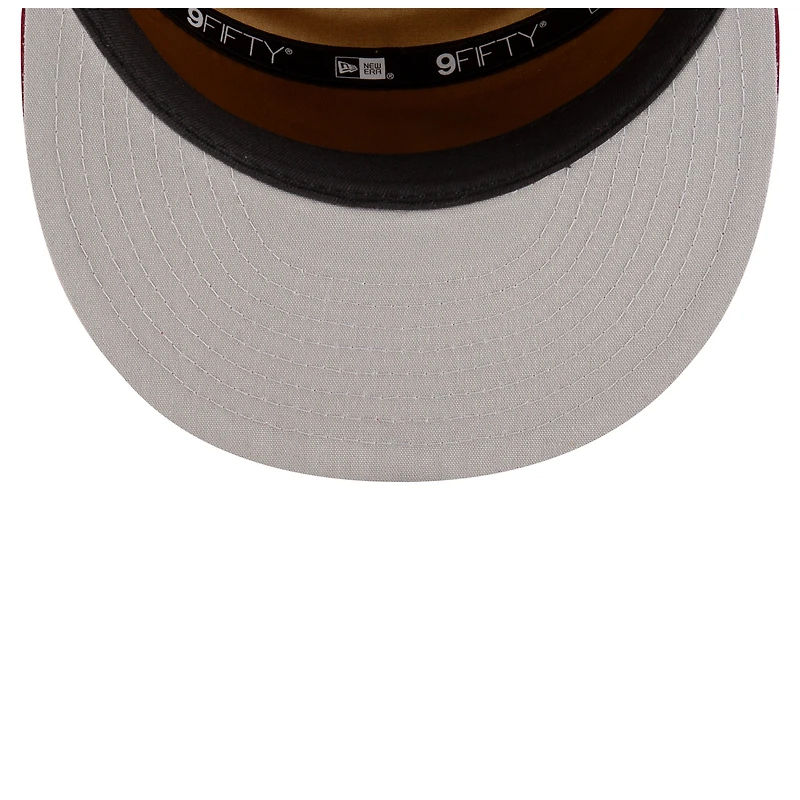 Men's New Era  White/Wine Cleveland Cavaliers 2025 NBA Tip Off Split Panel 9FIFTY Snapback Hat