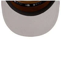 Men's New Era  White/Wine Cleveland Cavaliers 2025 NBA Tip Off Split Panel 9FIFTY Snapback Hat