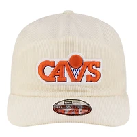 Men's New Era  White Cleveland Cavaliers 19TWENTY 80s Chrome Corduroy Adjustable Hat
