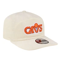Men's New Era  White Cleveland Cavaliers 19TWENTY 80s Chrome Corduroy Adjustable Hat
