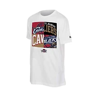 Men's New Era  White Cleveland Cavaliers Block Logo T-Shirt