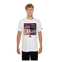 Men's New Era  White Cleveland Cavaliers Block Logo T-Shirt