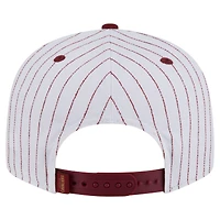 Men's New Era  White Cleveland Cavaliers Deceptor Pinstripe 9FIFTY Snapback Hat