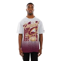 T-shirt blanc New Era Cleveland Cavaliers Injection Sport Classics pour homme